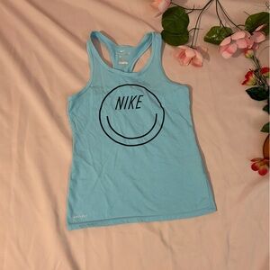 Girls smiley face Nike racerback